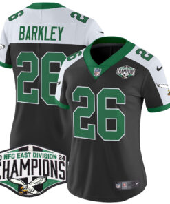 Women's Philadelphia Eagles Kelly Green 2024 NFC East Division Champions Vapor Limited Jersey - All Stitched