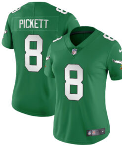 Women's Philadelphia Eagles Throwback Kelly Vapor Limited Jersey V2 - All Stitched