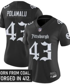 Women's Pittsburgh Steelers 'Gothic Steel City Edition' Vapor Limited Jersey - All Stitched
