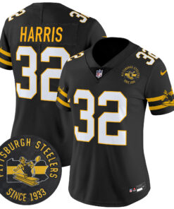 Women's Pittsburgh Steelers Throwback 1933 Patch Vapor Limited Jersey - All Stitched