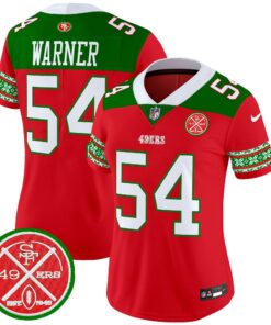 Women's San Francisco 49ers 2024 Christmas Vapor Limited Jersey - All Stitched