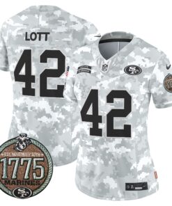 Women's San Francisco 49ers 2024 Salute to Service Establishment Year Patch Vapor Limited Jersey - All Stitched