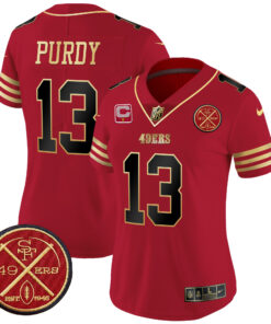 Women's San Francisco 49ers Est.1946 Patch Vapor Limited Jersey - All Stitched