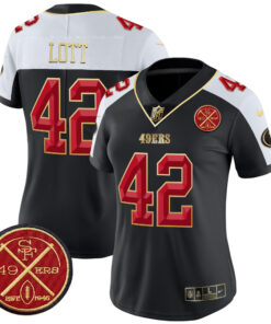 Women's San Francisco 49ers Est.1946 Patch Vapor Limited Jersey V2 - All Stitched