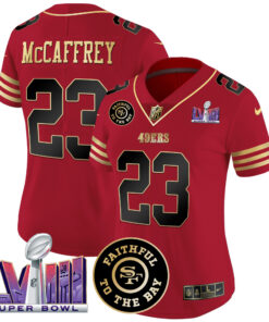 Women's San Francisco 49ers  Faithful & Super Bowl LVIII Patch Vapor Jersey - All Stitched