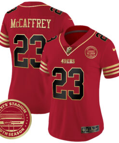 Women's San Francisco 49ers Levi'S Stadium 10th Season Patch Vapor Limited Jersey - All Stitched