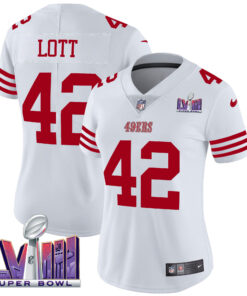 Women's San Francisco 49ers Super Bowl LVIII Patch Vapor Limited Jersey - All Stitched