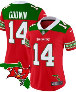 Women's Tampa Bay Buccaneers 2024 Christmas Vapor Limited Jersey - All Stitched