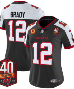 Women's Tampa Bay Buccaneers 40th Season Patch Vapor Limited Jersey - All Stitched