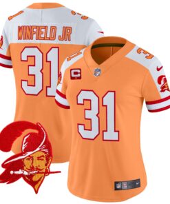 Women's Tampa Bay Buccaneers Throwback Vapor Limited Jersey V2 - All Stitched