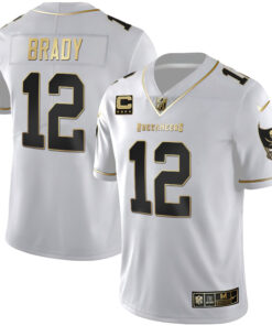 Women's Tampa Bay Buccaneers White Gold & Black Gold Jersey - All Stitched