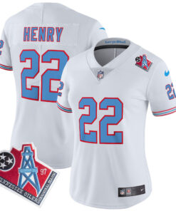 Women's Tennessee Titans 1997 Throwback Limited Vapor Jersey - All Stitched