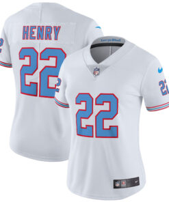 Women's Tennessee Titans Throwback Limited Vapor Jersey - All Stitched