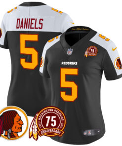 Women's Washington Commanders 75th Patch Throwback Vapor Limited Jersey - All Stitched
