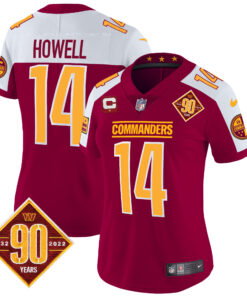 Women's Washington Commanders 90th Anniversary Patch Vapor Jersey - All Stitched
