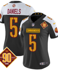 Women's Washington Commanders 90th Anniversary Patch Vapor Limited Jersey - All Stitched