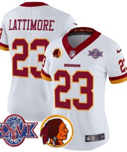 Women's Washington Commanders Throwback 1992 Super Bowl XXVI Patch Vapor Limited Jersey V2 - All Stitched
