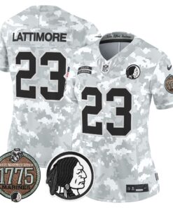 Women's Washington Redskins 2024 Salute to Service Establishment Year Patch Vapor Limited Jersey - All Stitched