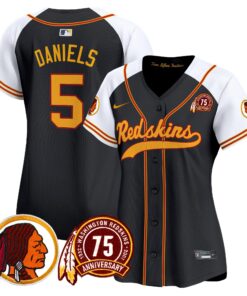 Women's Washington Redskins 75th Patch Throwback Vapor Premier Limited Jersey - All Stitched