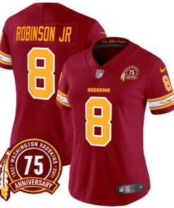 Women's Washington Redskins 75th Patch Vapor Limited Jersey - All Stitched