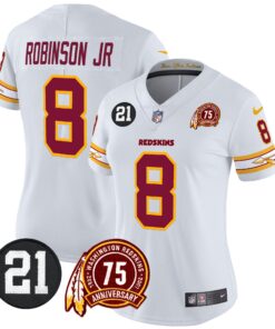 Women's Washington Redskins 75th & Sean Taylor Patch Vapor Limited Jersey V2 - All Stitched