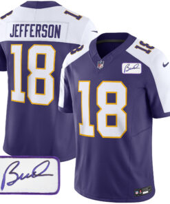 Youth's Minnesota Vikings Bud Grant Patch Classic Limited Jersey - All Stitched