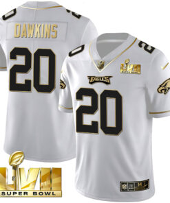 Youth's Philadelphia Eagles Super Bowl Vapor Gold Jersey - All Stitched