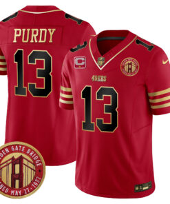 Youth's San Francisco 49ers Golden Gate Bridge Patch Vapor Limited Jersey - All Stitched