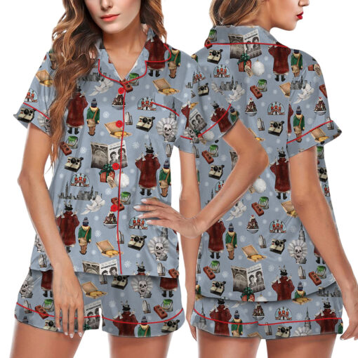 Marry Christmas Satin Pajama Set For Women