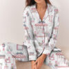 Women’s Nutcracker Pink Christmas Cute Holiday Satin Pajamas Set