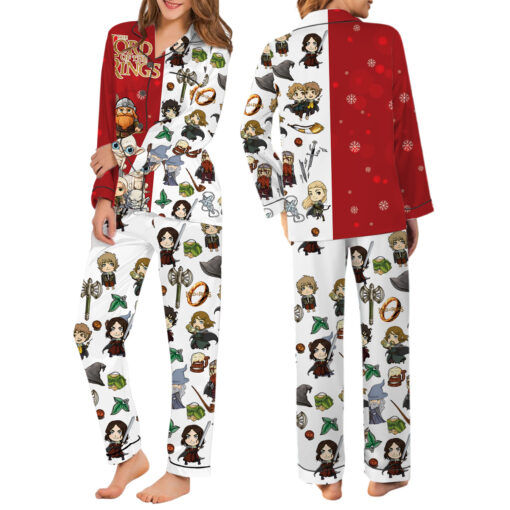 Women’s Lord Of The Rings Movie Satin Pajama Set For Women