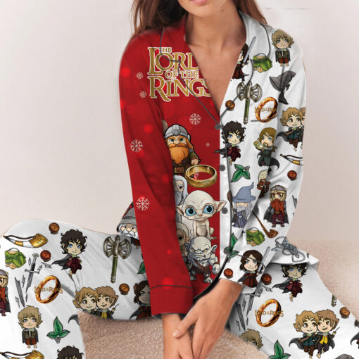 Women’s Lord Of The Rings Movie Satin Pajama Set For Women