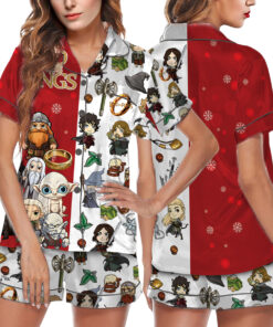 Women’s Lord Of The Rings Movie Satin Pajama Set For Women