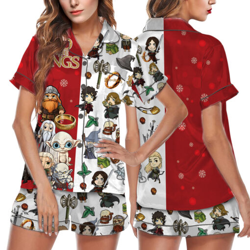 Women’s Lord Of The Rings Movie Satin Pajama Set For Women