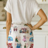 White Christmas Sisters Casual Pajama Set For Women