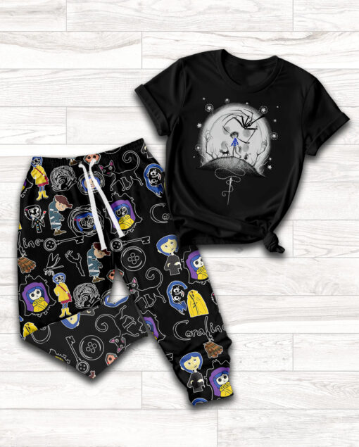 Coraline Movie Pajamas Set For Women - Image 4