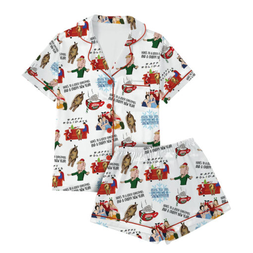 Friends TV Show Christmas Pajamas Set For Women
