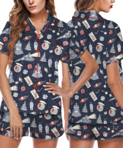 Polar Express Christmas Satin Pajamas Set