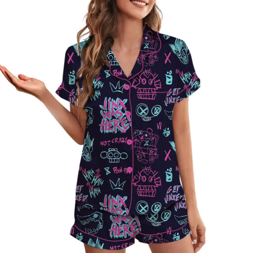 Arcane Satin Pajamas Set For Women - Image 3