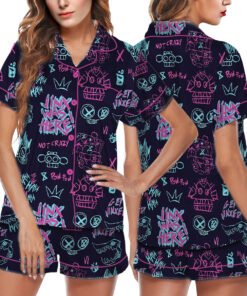 Arcane Satin Pajamas Set For Women