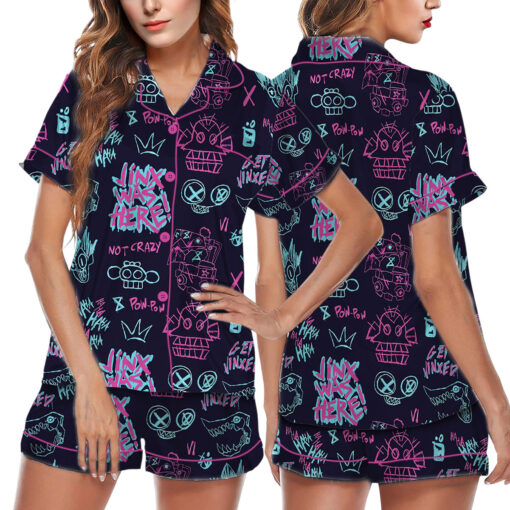 Arcane Satin Pajamas Set For Women