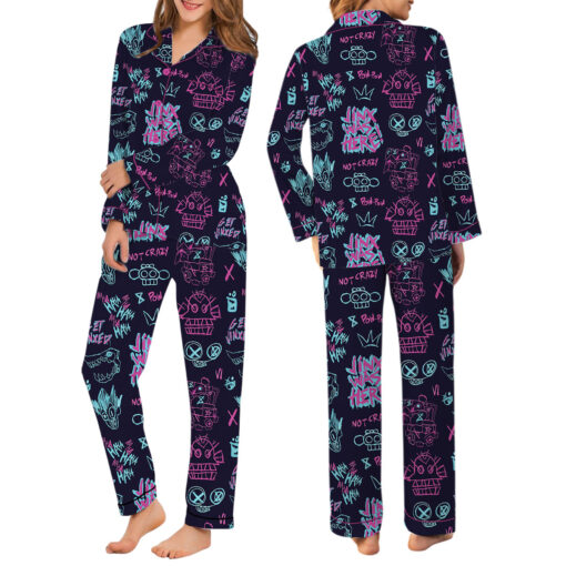 Arcane Satin Pajamas Set For Women