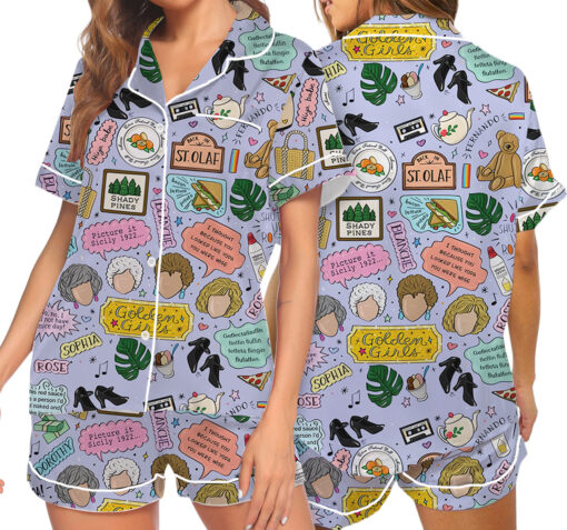 The Golden Girls Satin Pajamas Set For Women