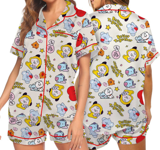 Better Together BT21s Satin Pajamas Set For Women