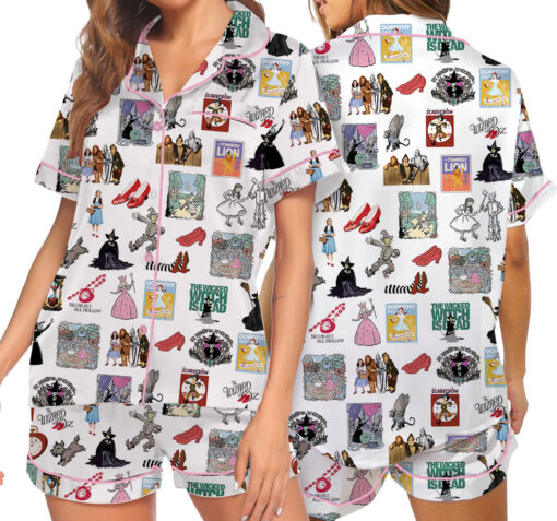 The Wizard Of Oz Satin Pajamas Set For Women