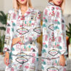 Women’s Las Vegas Watercolor Gambling Casino Nevada City Satin Pajamas Set