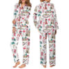 Women’s Las Vegas Watercolor Gambling Casino Nevada City Satin Pajamas Set