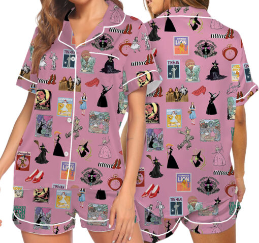 Wizard Of Oz Satin Pajamas Set For Women
