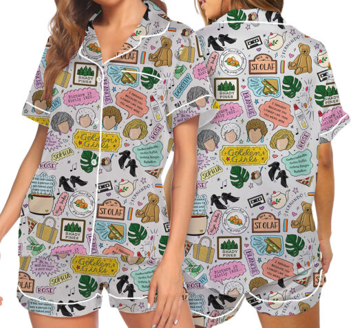 Shady Pines Retirement Home Satin Pajamas Set For Women