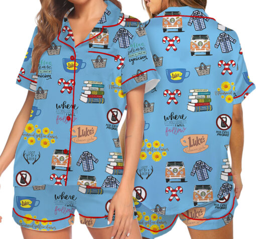 Gilmore Girls Satin Pajamas Set For Women